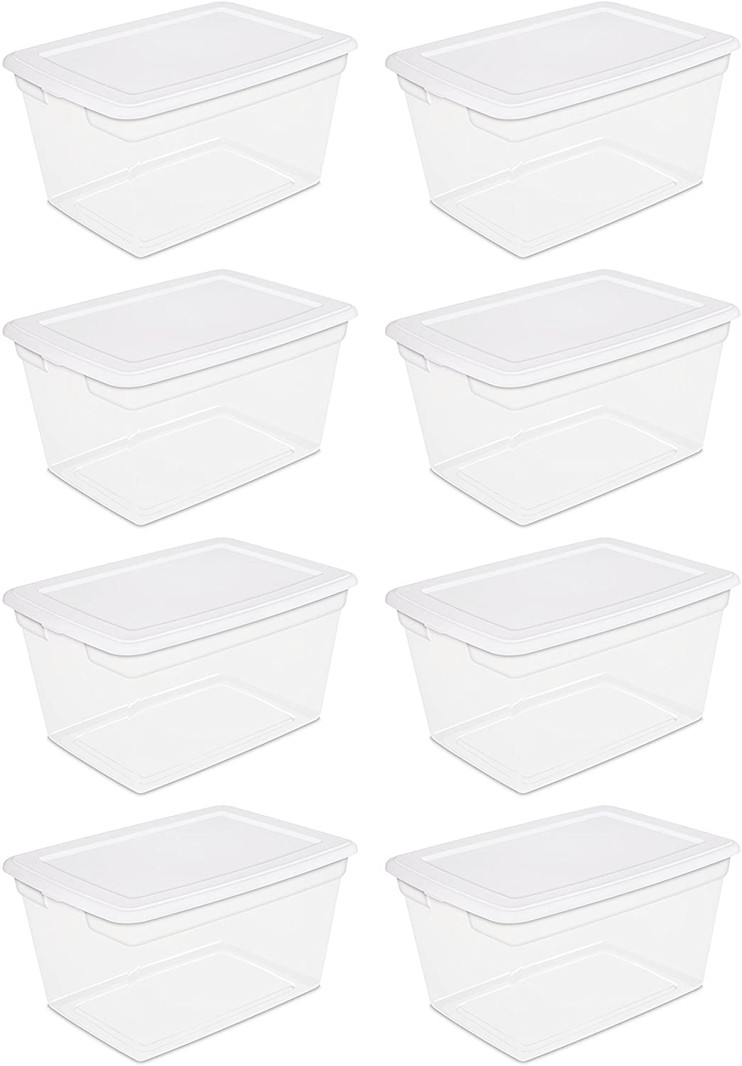 Sterilite 58 Qt Storage Box 8pcs