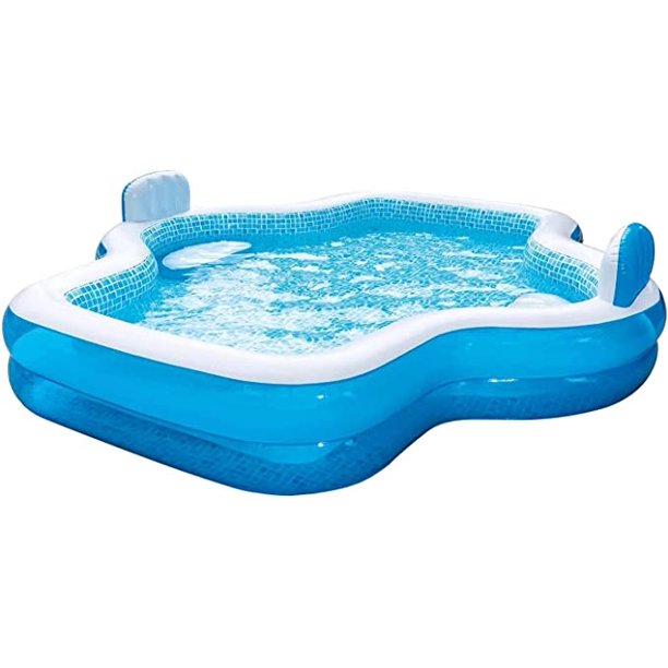 Elegant Family Pool 10 Feet Long 2 Inflatable Seats with Backrests. *PICKUP ONLY*