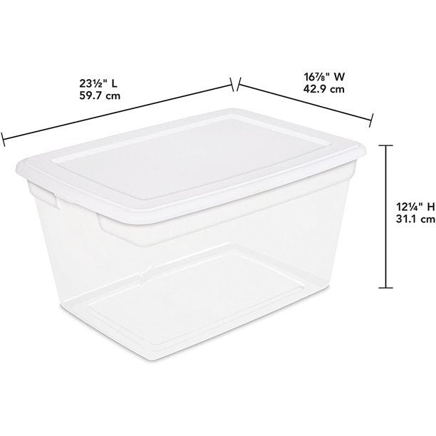 Sterilite 58 Qt Storage Box 8pcs