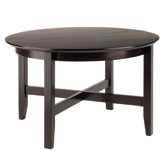 Winsome Wood Toby Round Coffee Table, Espresso Finish *PICKUP ONLY*