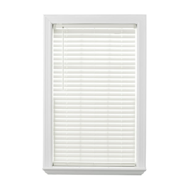 Better Homes & Gardens 2" Cordless Faux Wood Horizontal Blinds, Antique White, 34x64 *PICKUP ONLY*