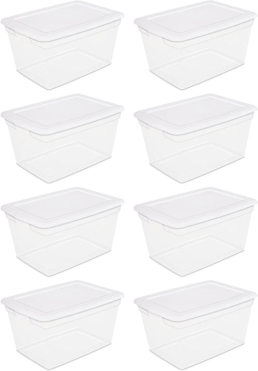 Sterilite 58 Qt Storage Box 8pcs