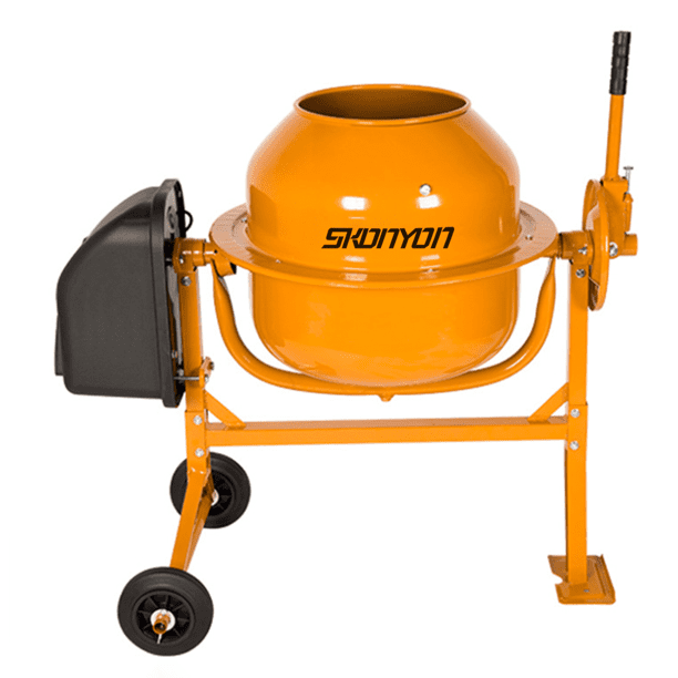 SKONYON Portable 4.2 Cu Ft Electric Concrete Cement Mixer Machine Freestanding 1/2 Hp Mixing Concrete with Wheel *PICKUP ONLY*