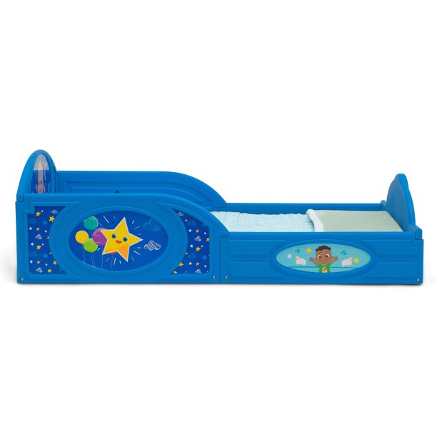 CoComelon Sleep and Play Toddler Bed with Built-In Guardrails by Delta Children *PICKUP ONLY*