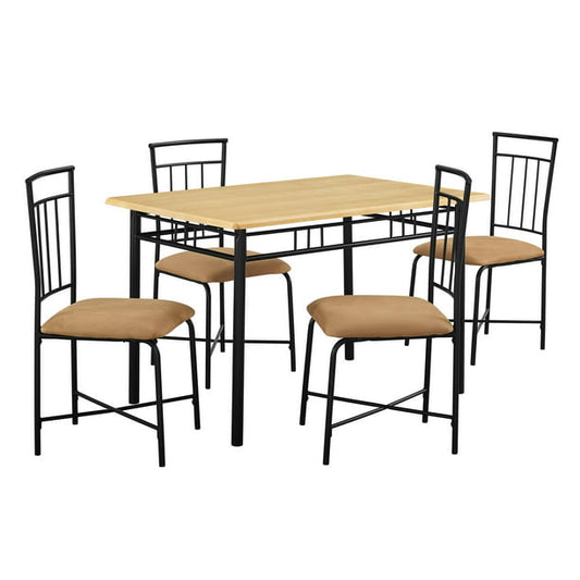 Mainstays Louise Traditional 5-Piece Wood & Metal Dining Set Natural *PICKUP ONLY*