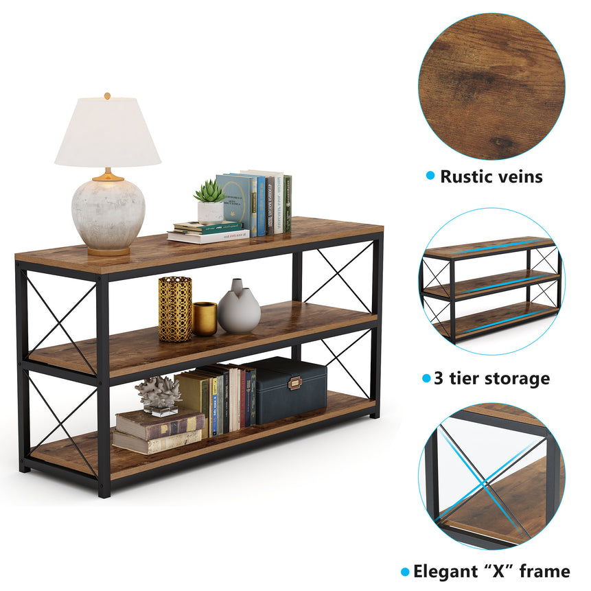 Tribesigns Console Sofa Table with Open Shelf, Industrial TV Stand *PICKUP ONLY*