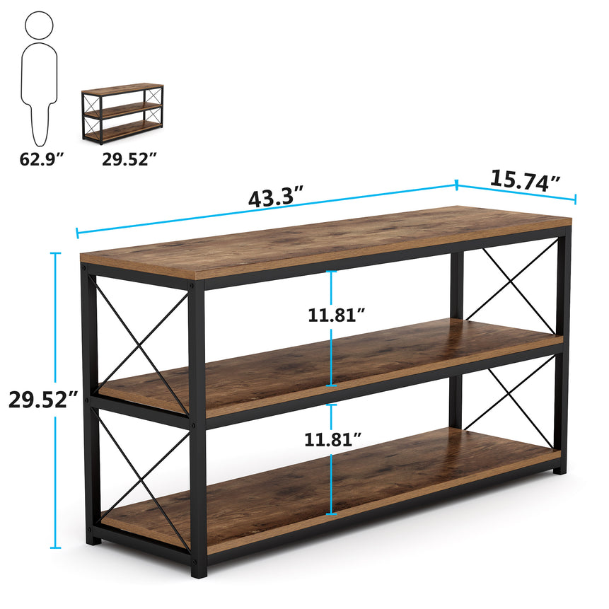 Tribesigns Console Sofa Table with Open Shelf, Industrial TV Stand *PICKUP ONLY*