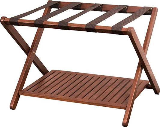 northbeam Natural Eucalyptus Luggage Rack