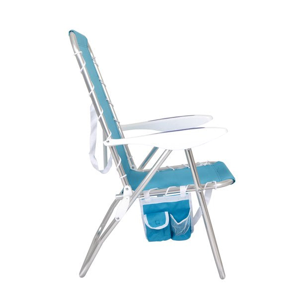 2-Pack Mainstays Reclining Bungee Beach Chair, Teal *PICKUP ONLY*