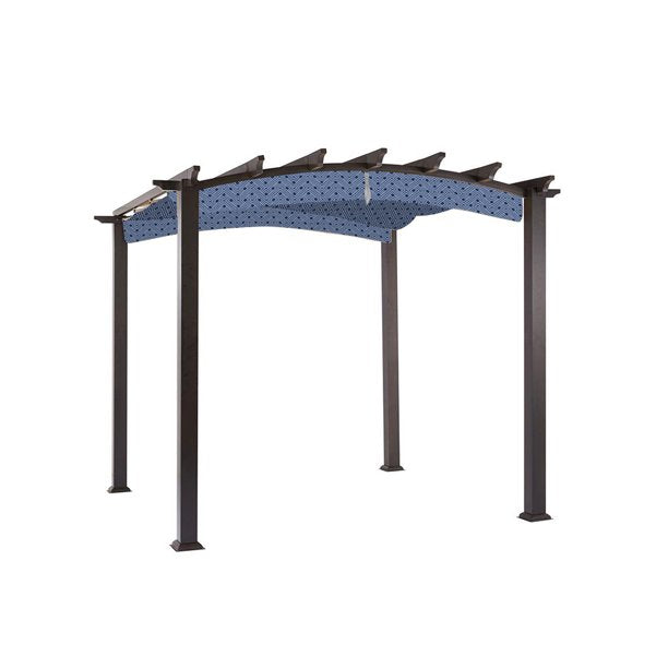 Garden Winds Standard 350 Midnight Trellis Replacement Canopy for Arched Pergola