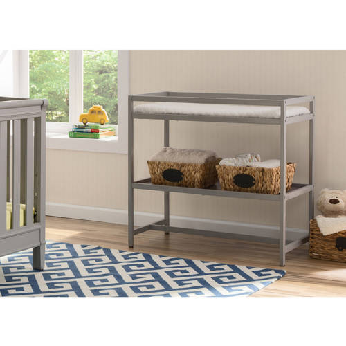 Delta Children Harbor Changing Table, Greenguard Gold Certified, Grey