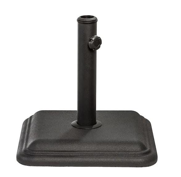 US Weight 26 lbs. Umbrella Base Designed to be Used with a Patio Table in Black *PICKUP ONLY*