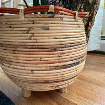 Large Woven Footed Planter - Opalhouse designed with Jungalow