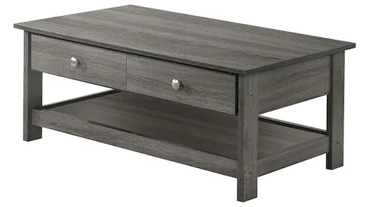 Mingden 42.38 in. Gray Rectangle Wood Top Coffee Table *PICKUP ONLY*