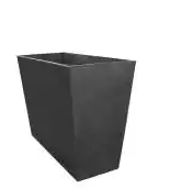 Tierra Verde Sonata 20 in. H x 28 in W. Rectangle Slate Rubber Self-Watering Trough Planter *PICKUP ONLY*