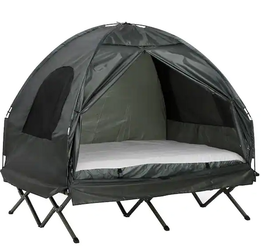 Outsunny 1-Person Polyester Taffeta Pop-Up Cot Tent with Simple Setup and Tough Materials *PICKUP ONLY*