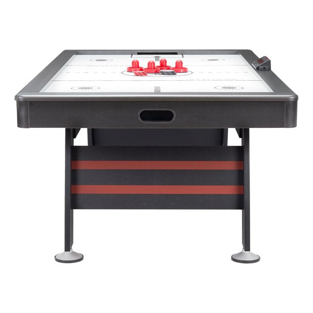 Airzone Air Hockey Table with High End Blower, 84", Red and Black *PICKUP ONLY*