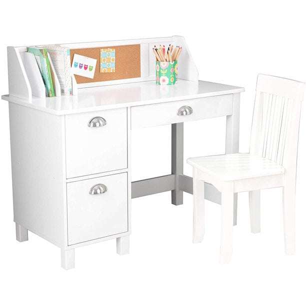 KidKraft Kids Study Desk with Chair-White *PICKUP ONLY*