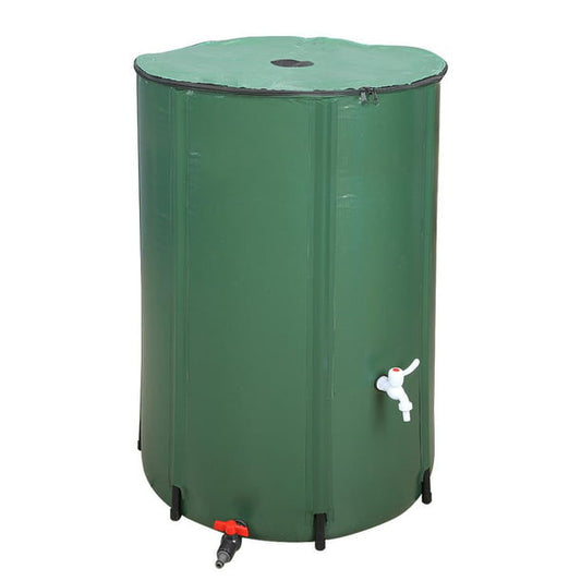 Costway 100 Gallon Portable Rain Barrel Water Collector Collapsible Tank w/Spigot Filter *PICKUP ONLY*