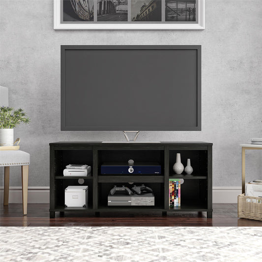 Mainstays Parsons TV Stand for TVs up to 50 Black Oak (PICKUP ONLY)