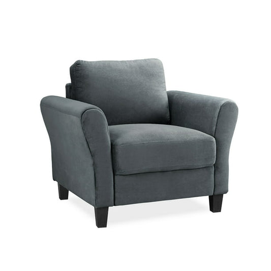 Lifestyle Solutions Alexa Club Chair, Gray Fabric *PICK UP ONLY*