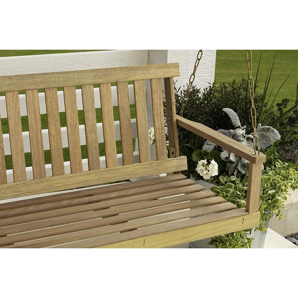 Jack Post Jennings Traditional 4-Foot Swing Seat with Chains in Unfinished hardwood