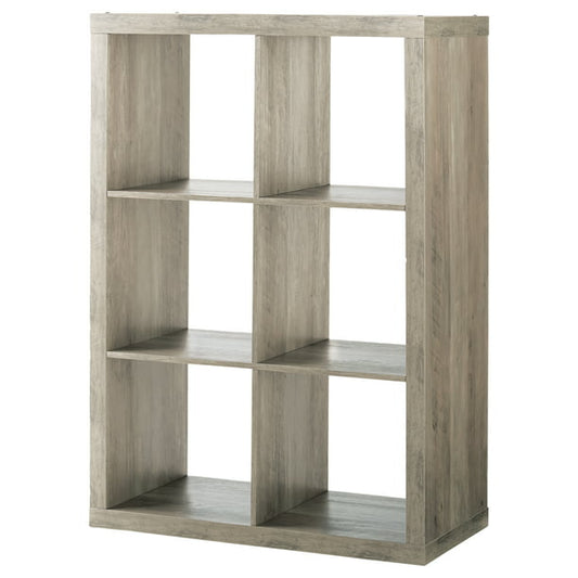 Better Homes & Gardens 6-Cube Storage Organizer, Rustic Gray